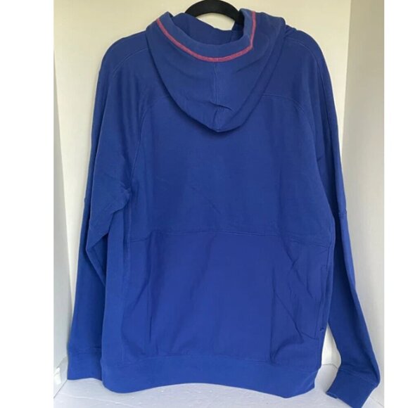 Nike Hoodie KNVB Netherlands Sweatshirt Large Blue Soccer Football Terry - Picture 2 of 6